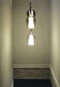 Suspension verre dépoli