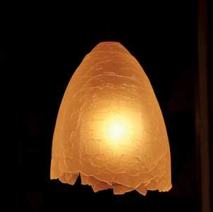 Verre craquelé soufflé bouche