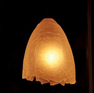 Verre craquelé soufflé bouche